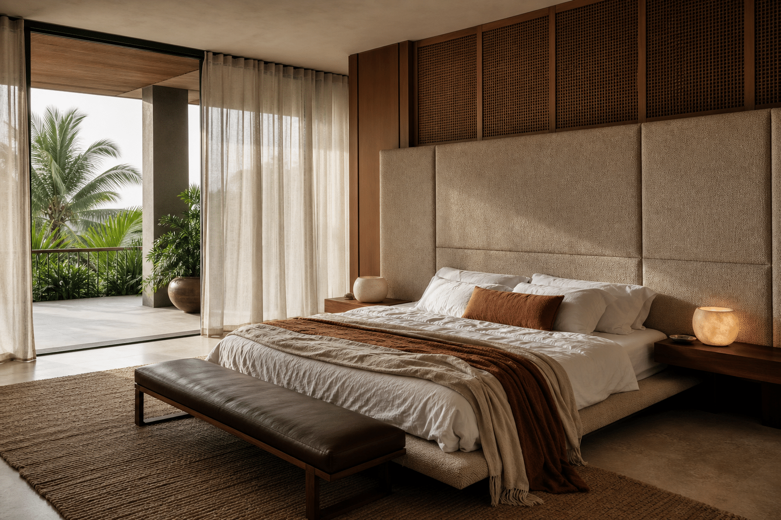 A suite principal da Casa Talatona, Luanda, projecto conceptual VORQ