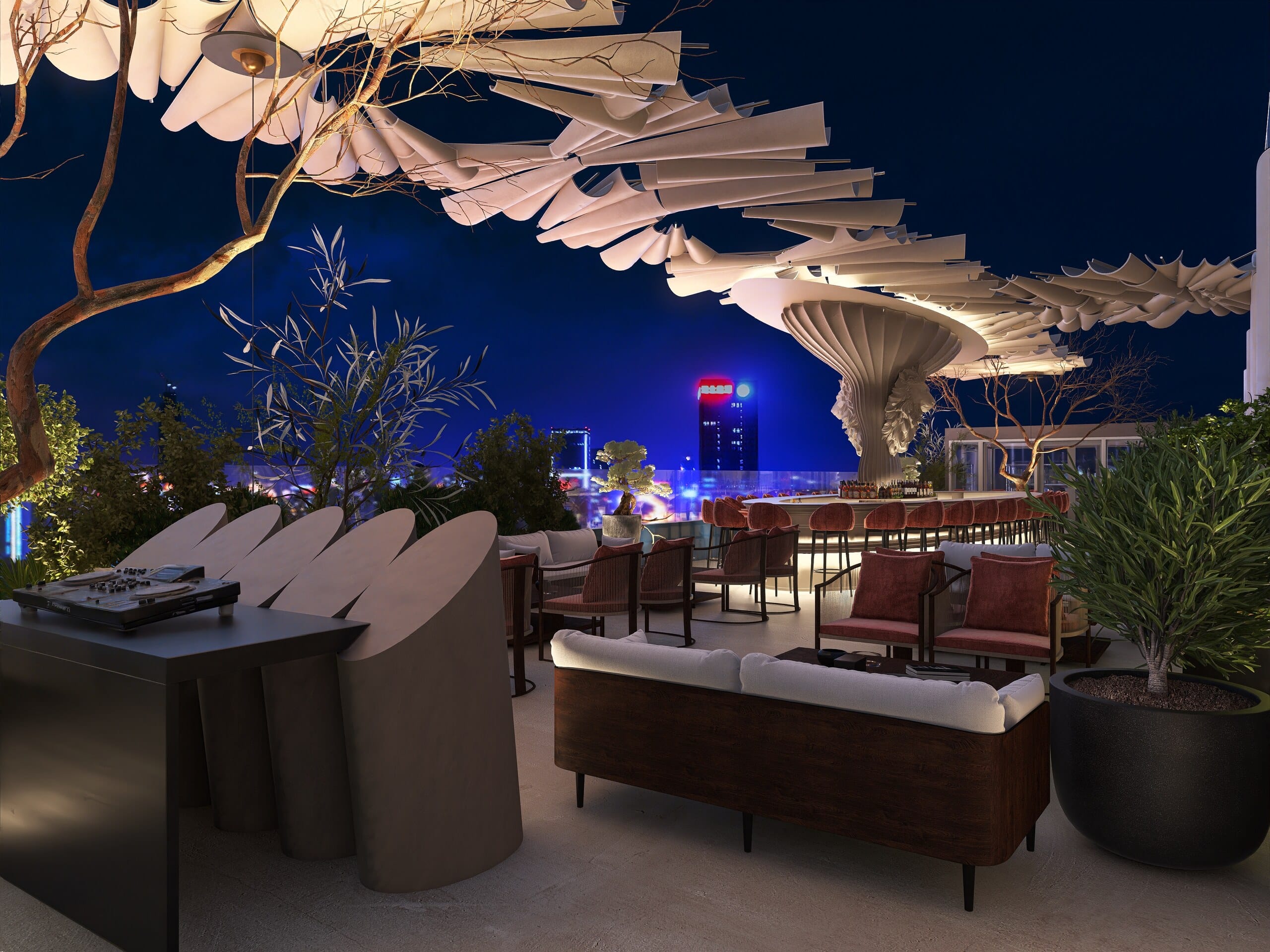 Vista panorâmica do projecto Sky Lounge Bar, Luanda, VORQ